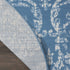 2' X 4' Blue Damask Power Loom Area Rug